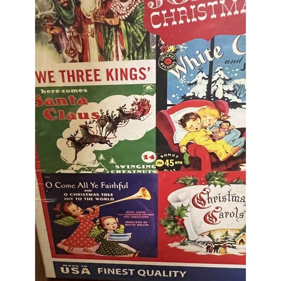 White Mountain Christmas Carols Holiday Santa Jigsaw Puzzle 1000 Pieces Collage - Picture 11 of 16